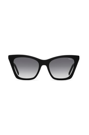 Okulary Słoneczne HUGO Cropped Logo Czarne Damskie (Pl40000)